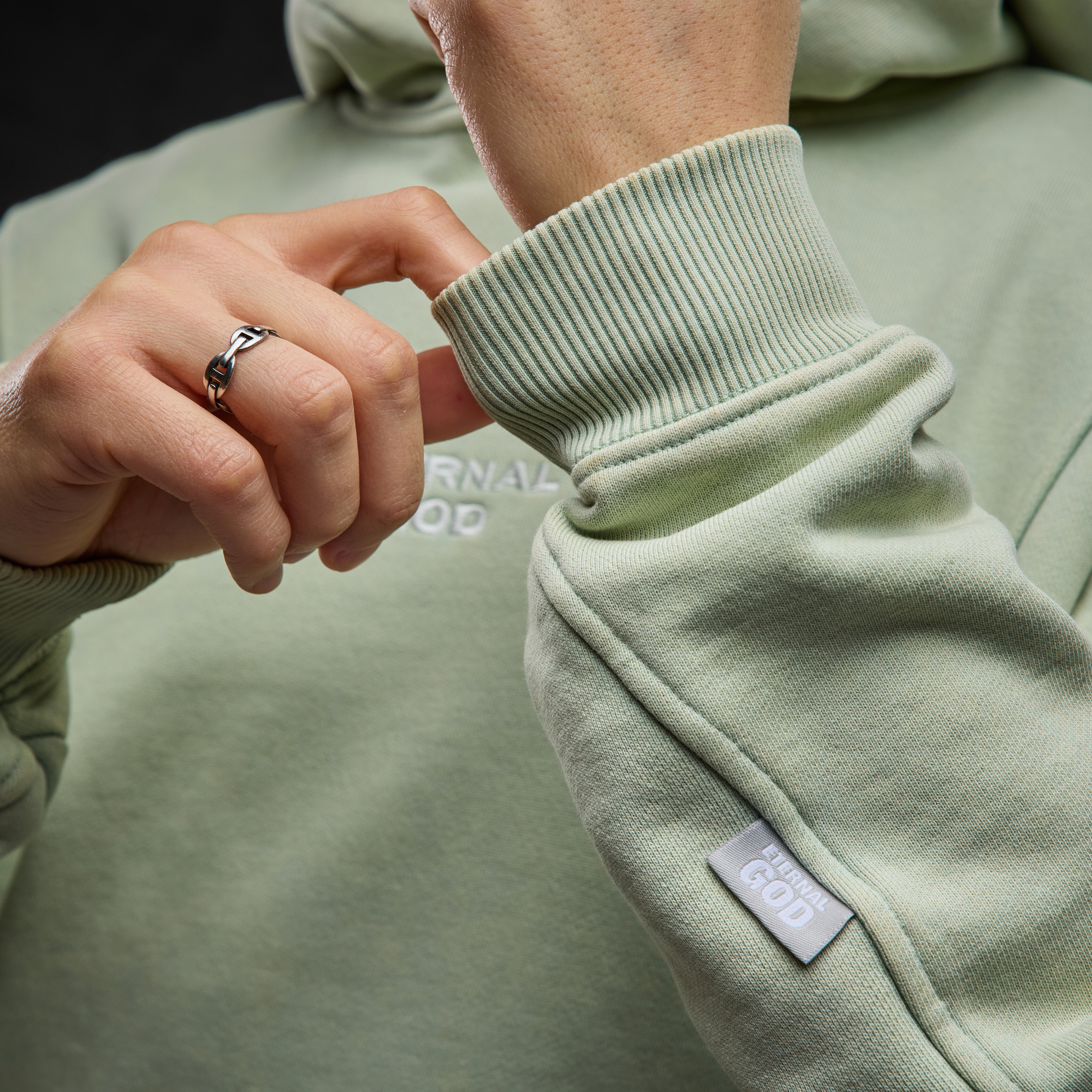 Eternal God E.G.O. (Washed Green) Hoodie 401978
