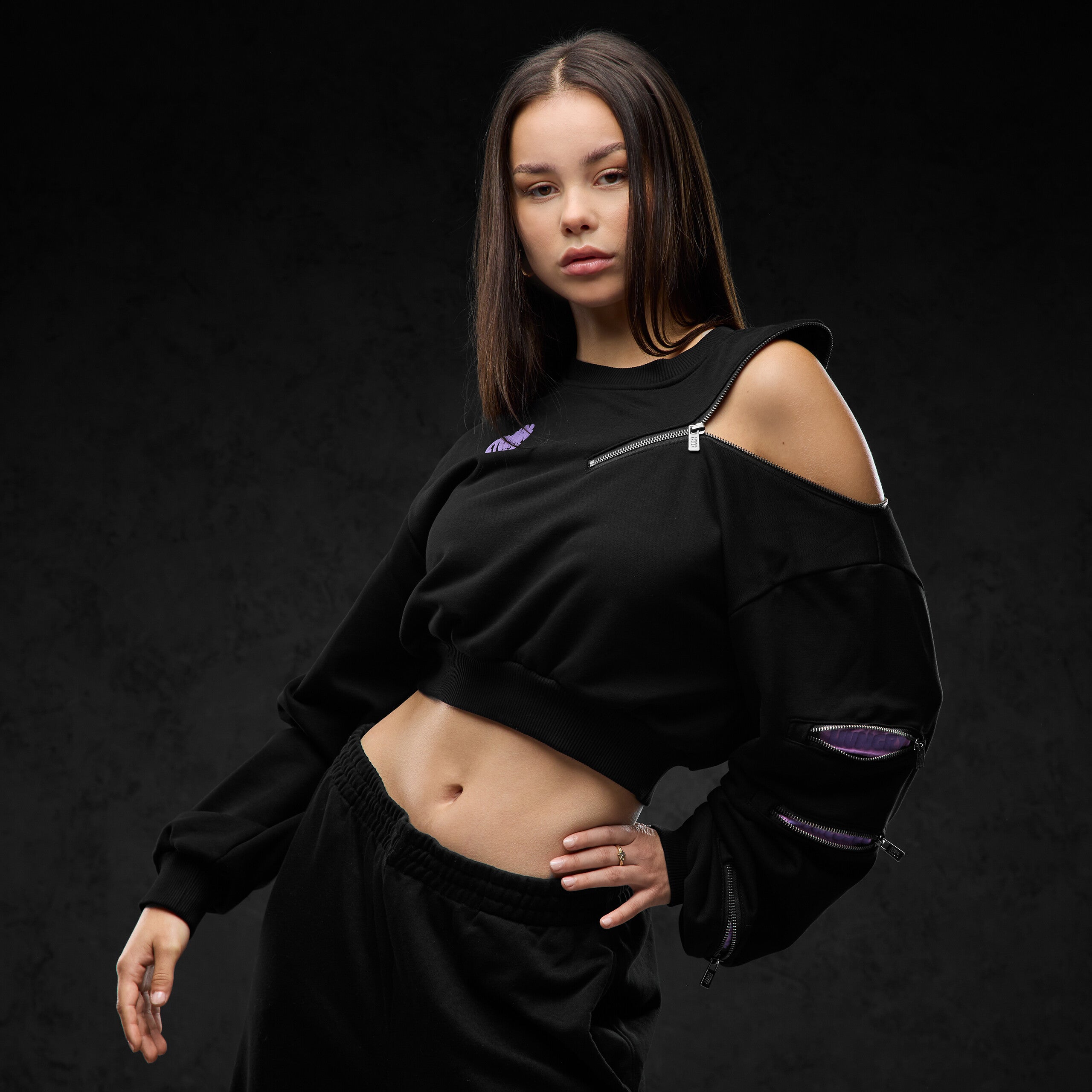 Eternal God Mood Swing Crop Sweater 370643